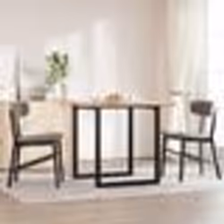 vidaXL Pieds de table à manger cadre en O 70x70x73 cm acier