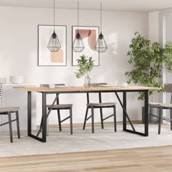 Pieds de table à manger cadre en o 160x80x73 cm acier - Vidaxl