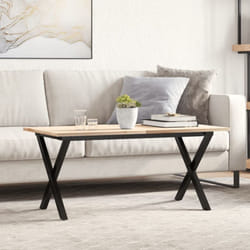 Vidaxl - Pieds de table basse cadre en x 70x30x43 cm acier