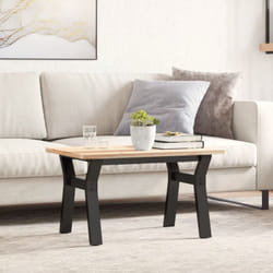 Pieds de table basse cadre en y 60x40x38 cm fonte Vidaxl