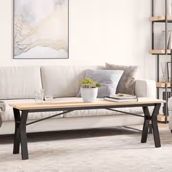 vidaXL Pieds de table basse cadre en Y 140x30x43 cm acier