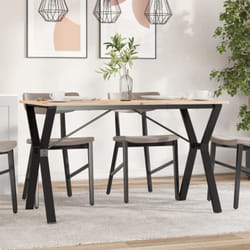 Pieds de table à manger cadre en y 120x60x73 cm fonte