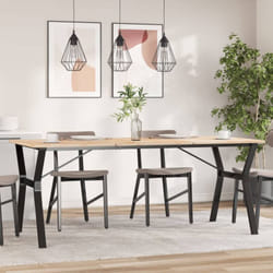 vidaXL Pieds de table à manger cadre en Y 180x80x73 cm acier