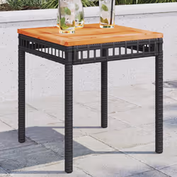 VidaXL 365864 table de jardin Noir, Marron
