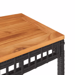 VidaXL 365864 table de jardin Noir, Marron - Vue supplémentaire 7
