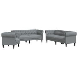 VidaXL 3209191 Ensemble de meubles de salle à manger Gris
