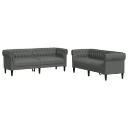 VidaXL 3209192 Ensemble de meubles de salle à manger Gris