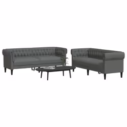 VidaXL 3209192 Ensemble de meubles de salle à manger Gris