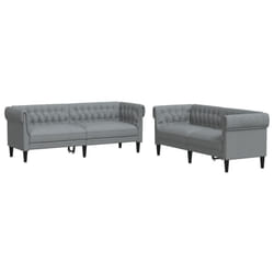 VidaXL 3209200 Ensemble de meubles de salle à manger Gris