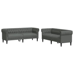 VidaXL 3209201 Ensemble de meubles de salle à manger Gris