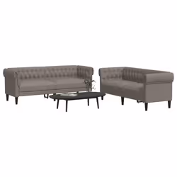 VidaXL 3209205 Ensemble de meubles de salle à manger Taupe - Vue supplémentaire 2