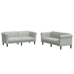 VidaXL 3209219 Ensemble de meubles de salle à manger Gris