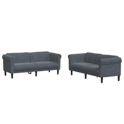 VidaXL 3209220 Ensemble de meubles de salle à manger Gris