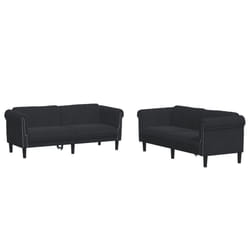 VidaXL 3209224 Ensemble de meubles de salle à manger Noir