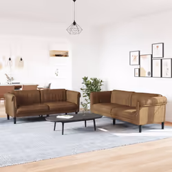VidaXL 3209228 Ensemble de meubles de salle à manger Marron - Vue supplémentaire 2