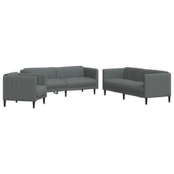 VidaXL 3209230 Ensemble de meubles de salle à manger Gris