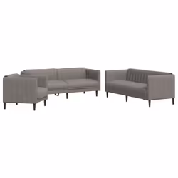 VidaXL 3209234, Taupe, mousse, Polyester, Polywood, Bois, 3 siège(s), 193 cm, 76,5 cm