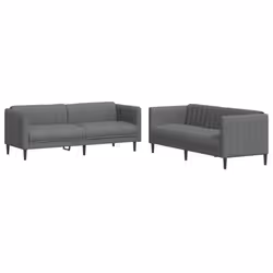 VidaXL 3209239, Gris, mousse, Polyester, Polywood, Bois, 3 siège(s), 193 cm, 76,5 cm