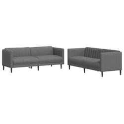VidaXL 3209239 Ensemble de meubles de salle à manger Gris