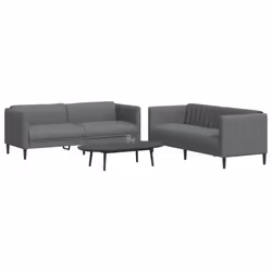 VidaXL 3209239 Ensemble de meubles de salle à manger Gris