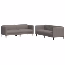 VidaXL 3209243, Taupe, mousse, Polyester, Polywood, Bois, 3 siège(s), 193 cm, 76,5 cm