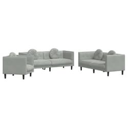 VidaXL 3209247 Ensemble de meubles de salle à manger Gris