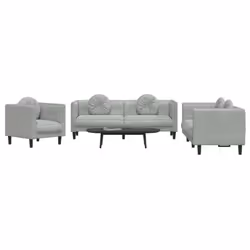 VidaXL 3209247 Ensemble de meubles de salle à manger Gris