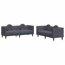 VidaXL 3209248, Gris, Polyester, Polywood, Bois, 3 siège(s), 193,5 cm, 77 cm, 70 cm