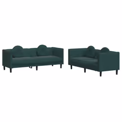 VidaXL 3209249, Vert, Polyester, Polywood, Bois, 3 siège(s), 193,5 cm, 77 cm, 70 cm