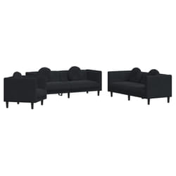VidaXL 3209252 Ensemble de meubles de salle à manger Noir