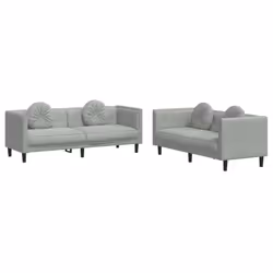 VidaXL 3209257, Gris, Polyester, Polywood, Bois, 3 siège(s), 193,5 cm, 77 cm, 70 cm