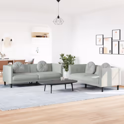 VidaXL 3209257 Ensemble de meubles de salle à manger Gris