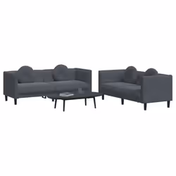 VidaXL 3209258 Ensemble de meubles de salle à manger Gris