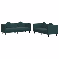 VidaXL 3209259, Vert, Polyester, Polywood, Bois, 3 siège(s), 193,5 cm, 77 cm, 70 cm