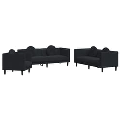 VidaXL 3209262 Ensemble de meubles de salle à manger Noir
