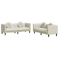 VidaXL 3209264 Ensemble de meubles de salle à manger Crème