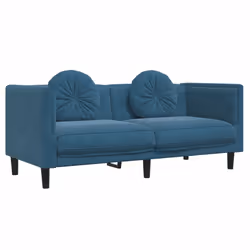VidaXL 3209265 Ensemble de meubles de salle à manger Bleu - Vue supplémentaire 4