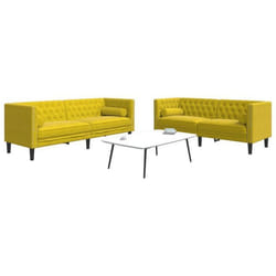 vidaXL Ensemble de canapé Chesterfield et traversins 2 pcs velours canapé siège de canapé canapé relax canapé confort 3209297