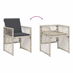 VidaXL 3210731 ensemble de meubles de jardin Anthracite, Gris - Vue supplémentaire 6
