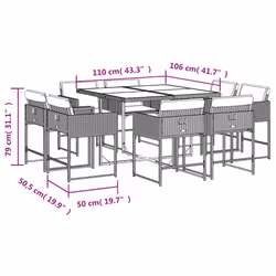 VidaXL 3211379 ensemble de meubles de jardin - Vue supplémentaire 8