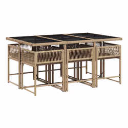 VidaXL 3211450 ensemble de meubles de jardin Beige, Gris - Vue supplémentaire 3