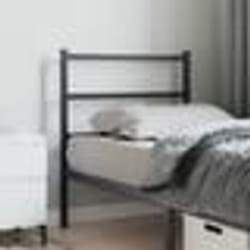 vidaXL Tête de lit métal noir 75 cm