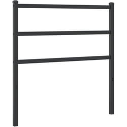 Vidaxl - Tête de lit métal noir 90 cm