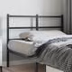 vidaXL Tête de lit métal noir 120 cm
