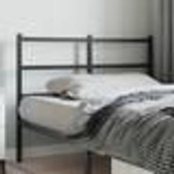 vidaXL Tête de lit métal noir 120 cm