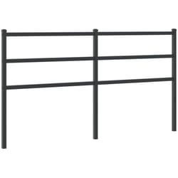 Vidaxl - Tête de lit métal noir 160 cm