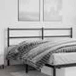 vidaXL Tête de lit métal noir 193 cm