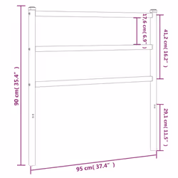 VidaXL 355442 tête de lit et pied de lit Blanc