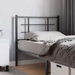 VidaXL 355591 tête de lit et pied de lit Noir
