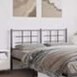 vidaXL Tête de lit métal noir 150 cm